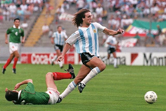 Gabriel Batistuta foi o grande destaque da Argentina na conquista de 1992, na Arábia Saudita