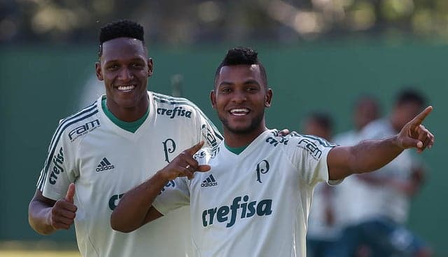 Mina e Borja podem reforçar o Palmeiras na Bahia (Foto: Cesar Greco/Palmeiras)