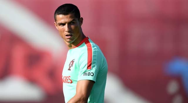 Cristiano Ronaldo - treino de Portugal