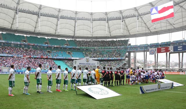 Torcida do Palmeiras ocupou três setores da Fonte Nova (Foto: Cesar Greco/Palmeiras)