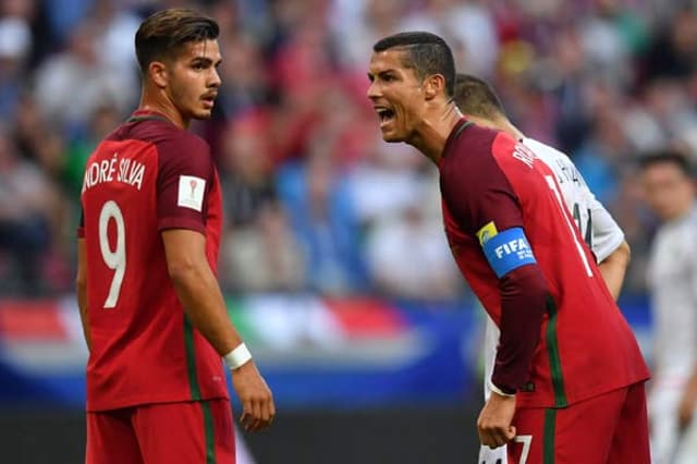 André Silva e Cristiano Ronaldo - Portugal x México