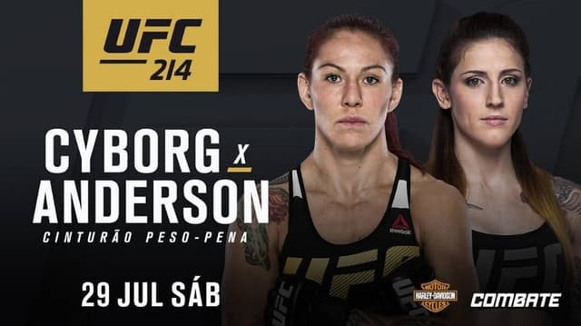 Cris Cyborg e Megan Anderson disputam o título no UFC 214