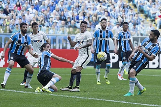 Último duelo: 14/08/16 - Grêmio 3x0 Corinthians&nbsp;