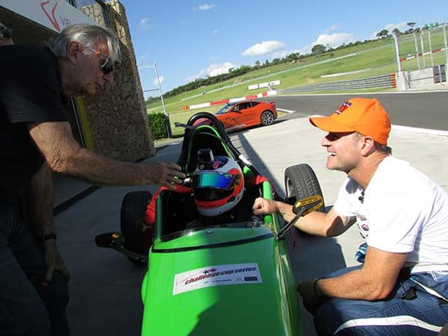 Wilson Fittipaldi, Dudu Barrichello e Rubens Barrichello - Fórmula Vee