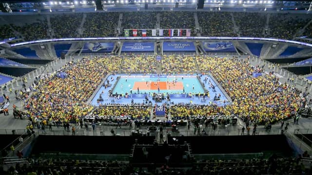 Arena ficou lotada para a final da Liga Mundial 2017