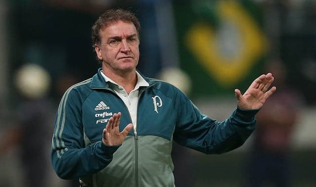 Cuca durante o Dérbi (Foto: Cesar Greco/Palmeiras)