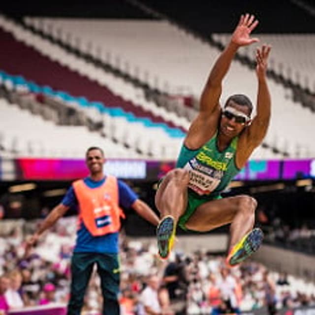 Ricardo Costa, medalha de bronze no salto em distância T11 no Mundial de Paratletismo