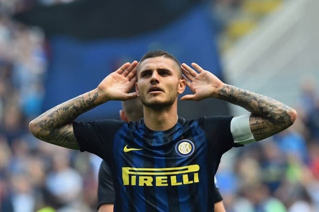 Internazionale - Capitão e principal goleador da Inter, o matador argentino Mauro Icardi segue como referência do time azul e preto de Milão