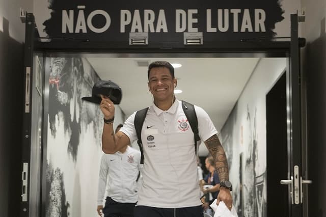 Giovanni Augusto antes do jogo contra o Fla