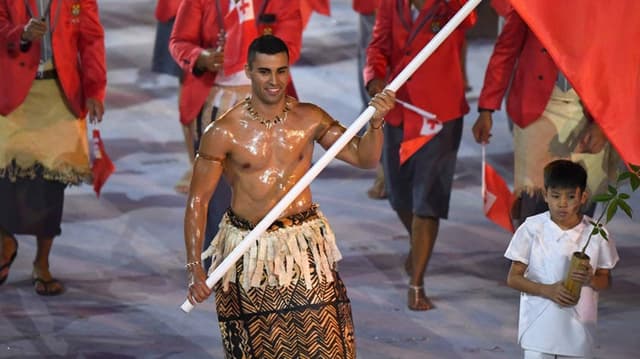 Porta bandeira de Tonga