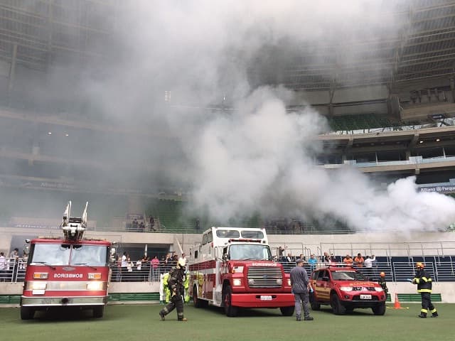 Simulação de bomba no Allianz Parque