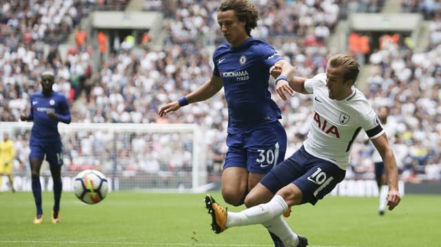 David Luiz no jogo de ontem (Tottenham x Chelsea)