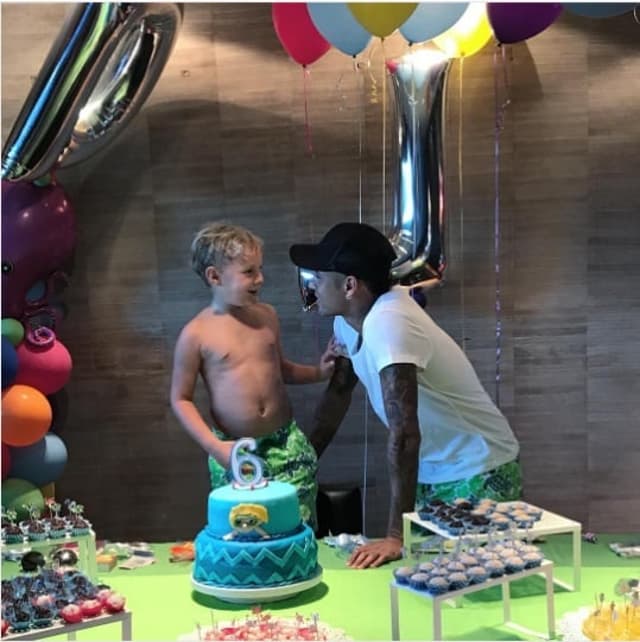 Neymar e Davi Lucca