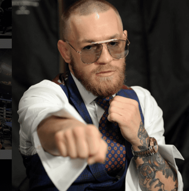 Conor McGregor durante bastidores de superluta