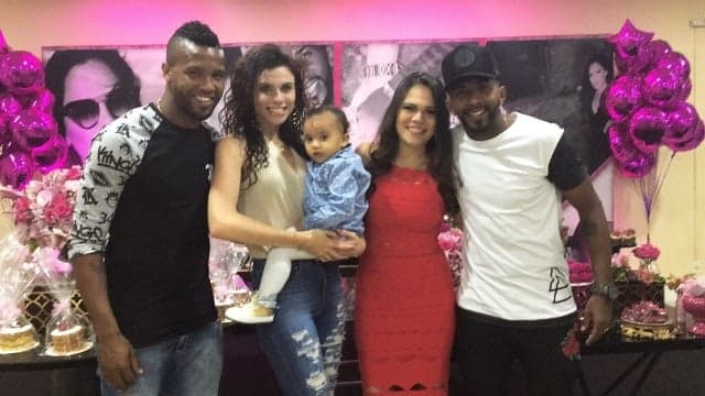 Rafael Vaz, Roberta Appratti, Rafaella, filha do casa, Tayná Araújo e Rodinei