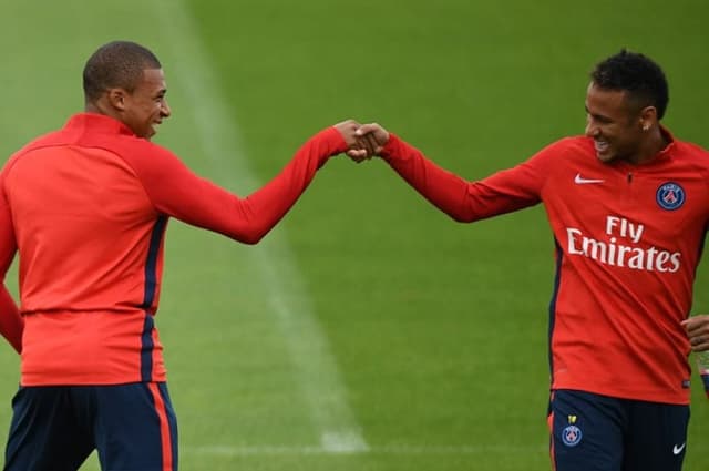 Neymar e Mbappé juntos