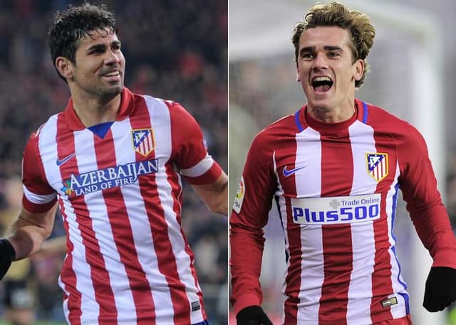 Montagem - Diego Costa e do Griezmann