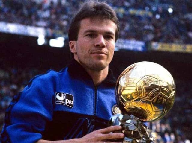 1991 - Lothar Matthaus venceu na disputa o francês Jean-Pierre Papin, que ficou em 2ª lugar e o inglês Gary Lineker terminou em 3ª lugar