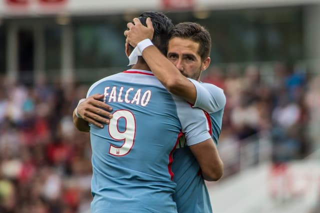 Falcao e Jovetic - Lille x Monaco