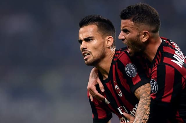 Suso e Musacchio - Inter de Milão x Milan