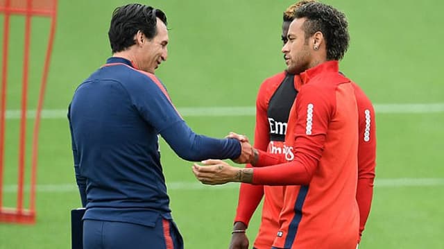 Neymar e Unai Emery