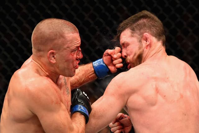 Georges Saint-Pierre finalizou Michael Bisping no UFC 217