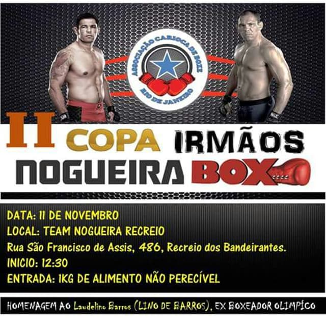 II Copa Irmãos Nogueira de Boxe Homenageará Laudelino Barros, neste sábado, 11 de novembro