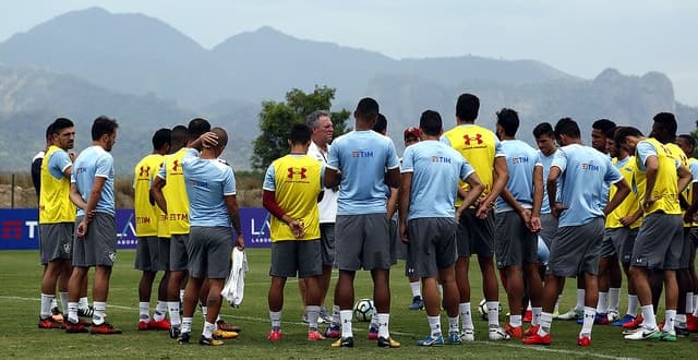 Abel Braga e elenco do Fluminense