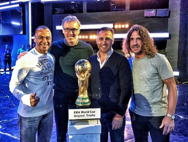 Cafu, Blanc, Cannavaro e Puyol - Sorteio da Copa