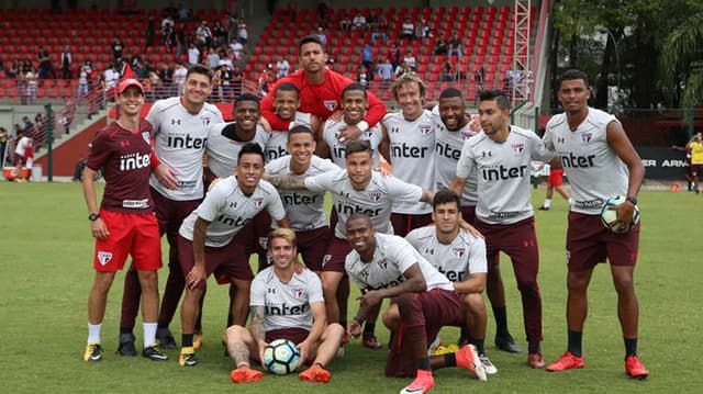 Último treino do Lugano no São Paulo