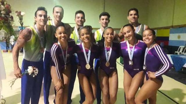 Brasil domina topo do pódio no primeiro dia do Sul-Americano de ginástica