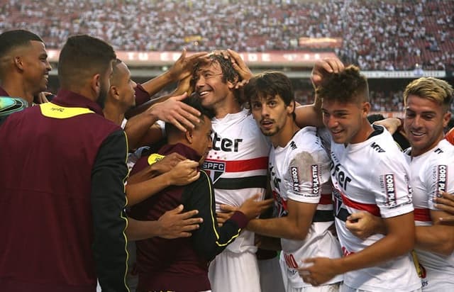 Lugano em seu último jogo no São Paulo