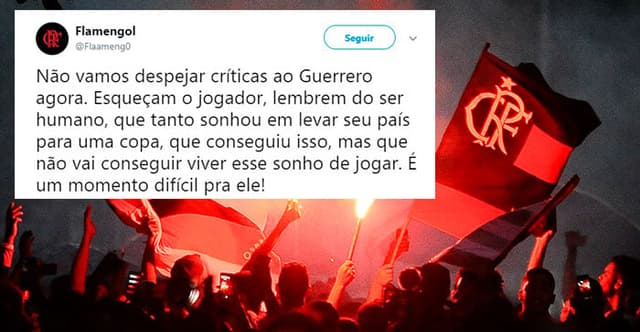 Na internet, torcedores comentaram suspensão e deram apoio a Guerrero