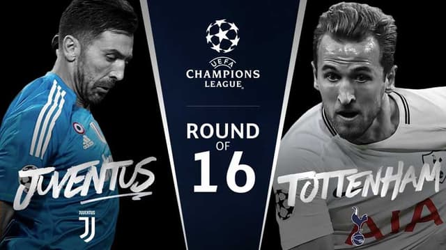 Os duelos das oitavas da Champions: Juventus x Tottenham