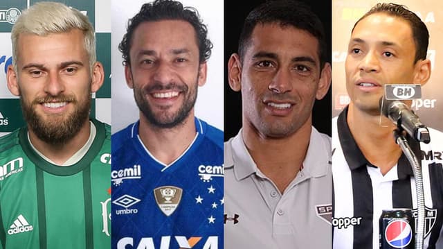 Lucas Lima, Fred, Diego Souza  e Ricardo Oliveira... Veja outros dos principais reforços dos clubes em 2018