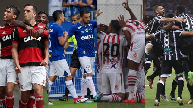 Flamengo e Bangu são alguns dos semifinalistas dos Estaduais. Mas Cruzeiro fez a festa, e Ceará também em clássicos