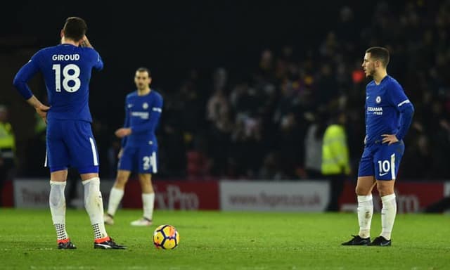 Giroud e Hazard - Watford x Chelsea