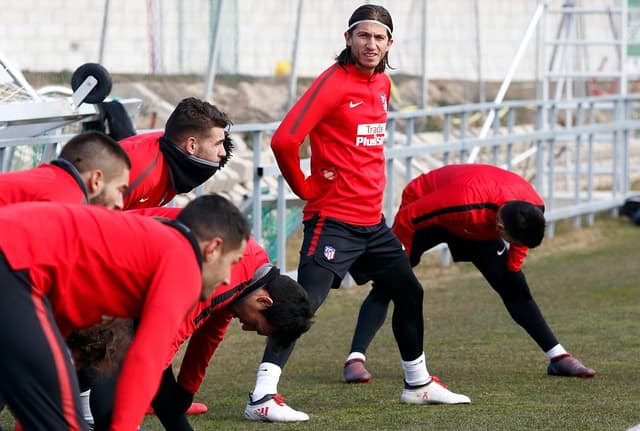 Filipe Luís - Treino do Atlético de Madrid