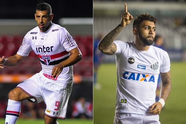 Montagem Diego Souza e Gabigol