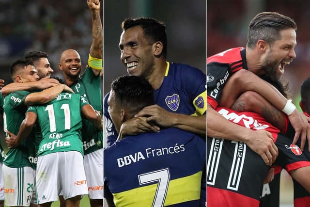 A Libertadores chega a sua última rodada da fase de classificação e se aproxima das oitavas de final. Até agora, os clubes fazem campanhas distintas. Invicto, o Palmeiras tem de forma incontestável a melhor campanha. Entre os segundos, destaque para o Flamengo, único brasileiro que não é líder. Confira o ranking com os melhores primeiros e segundos colocados até agora (sorteio das oitavas será em 4 de junho: "primeiros" x "segundos"):<br>