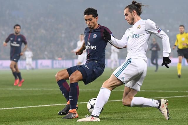 Marquinhos e Bale - PSG x Real Madrid