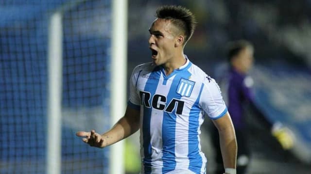 Lautaro Martínez encheu os olhos no Racing e foi vendido para a Inter de Milão