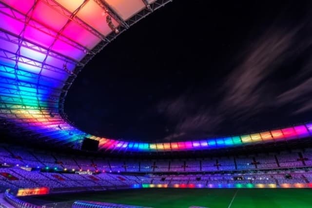 No dia do Orgulho LGBT, em 2017, o Mineirão ficou colorido em ação de combate à homofobia