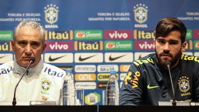 Coletiva Seleção Brasileira - Tite e Alisson