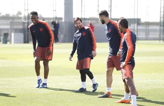 Messi - Treino do Barcelona