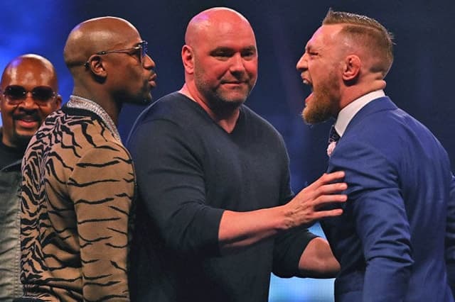 Dana White Floyd Mayweather Conor McGregor