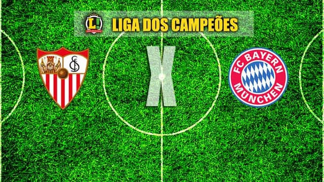 Montagem Sevilla x Bayern de Munique