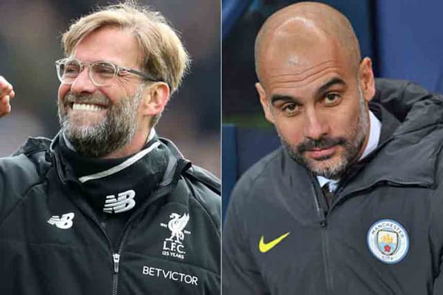 Montagem - Klopp x Guardiola