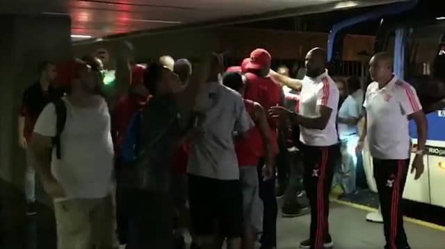 Protesto torcida do Flamengo