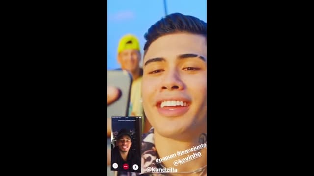 Gabriel Jesus participa de clipe de Kevinho